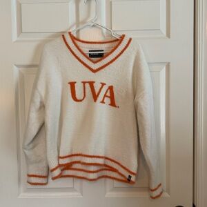 UVA White and Orange Sweater